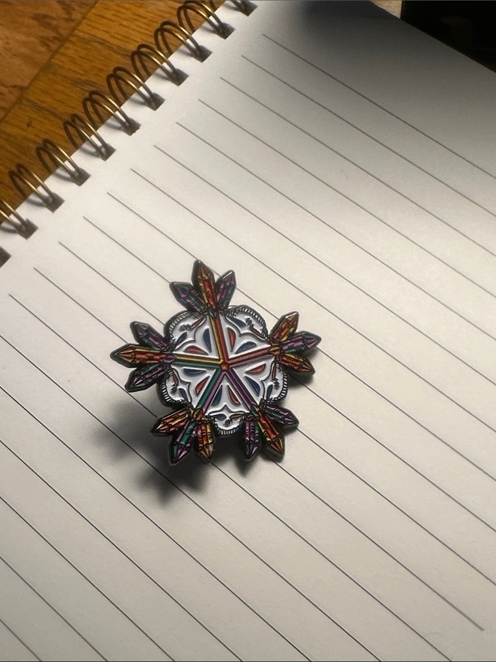 Colorful Crystal Mandala Enamel Pin 43/150